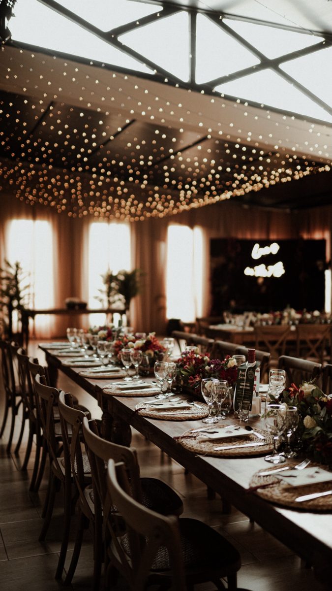Salón armado para evento social